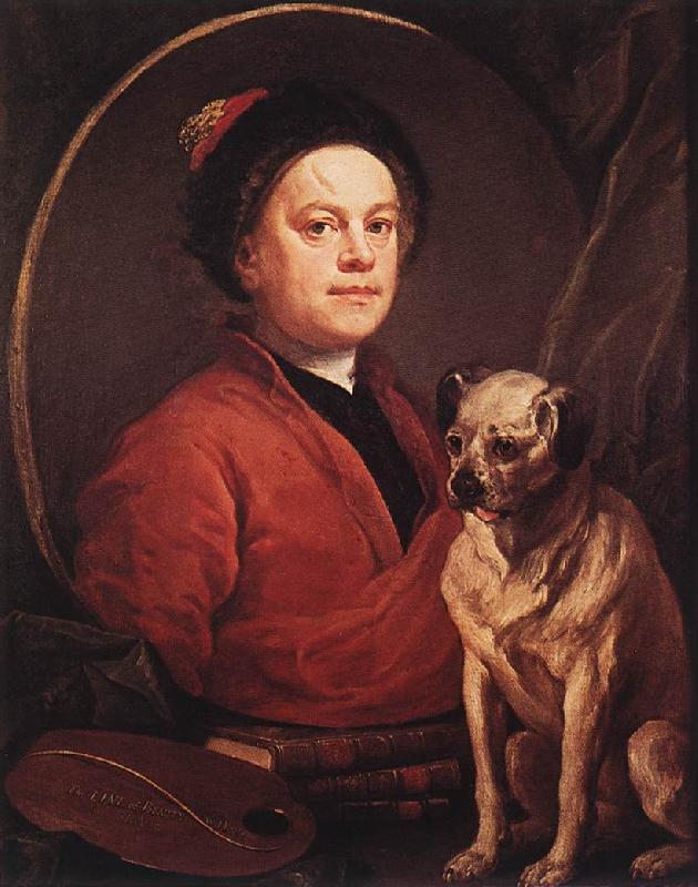 HOGARTH, William The Painter and his Pug f Germany oil painting art